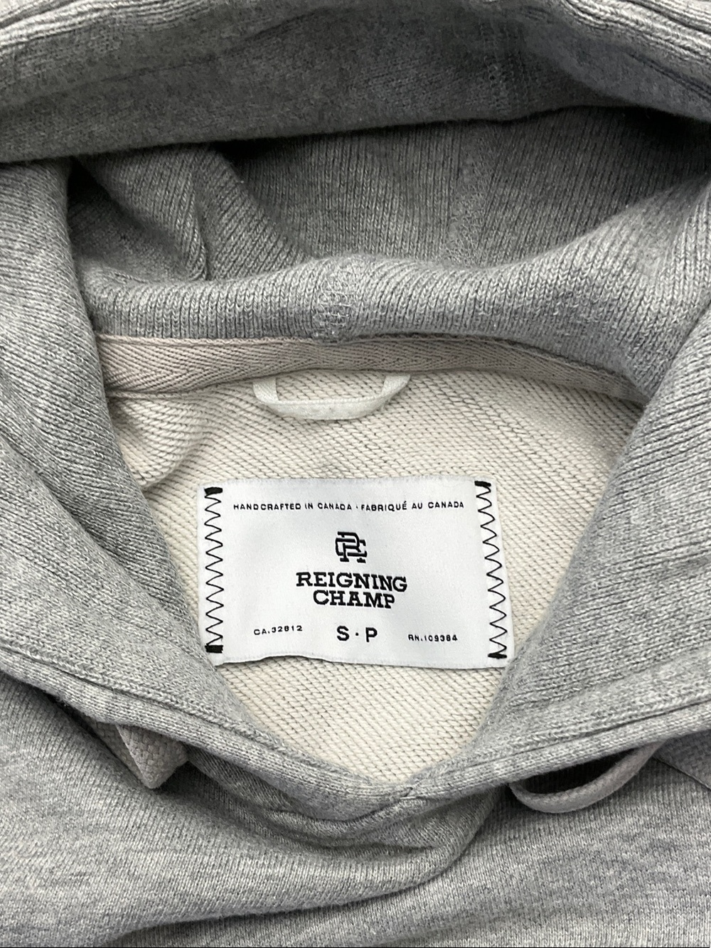 Reigning Champ Light Gray Pullover Hoodie - Picture 2 of 13